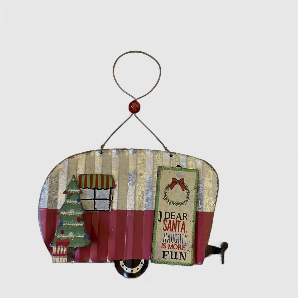 Brand New Sunset Vista Designs Holidays Camper Santa Naughty is Fun New